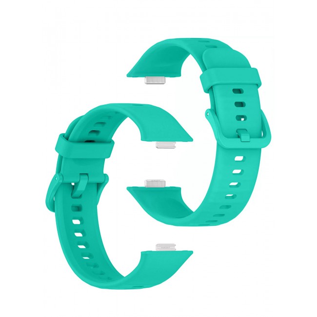 CATANES Wristband for Huawei Watch Fit 3/Fit 4/Fit 4 Pro Bands, Silicone Bracelet Quick Release Arm Band, Replacement Smartwatch Band Quick Release Sport Strap - Aqua