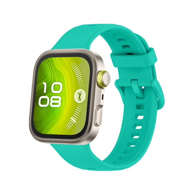 CATANES Wristband for Huawei Watch Fit 3/Fit 4/Fit 4 Pro Bands, Silicone Bracelet Quick Release Arm Band, Replacement Smartwatch Band Quick Release Sport Strap - Aqua