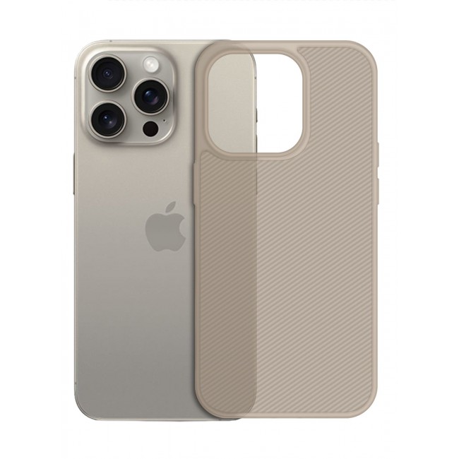 CATANES ( for iPhone 16 Pro Max ) Case Air Skin Line Design Back Cover Sturdy Durable Ultra-Thin Case Drop Protection Cover Light Brown