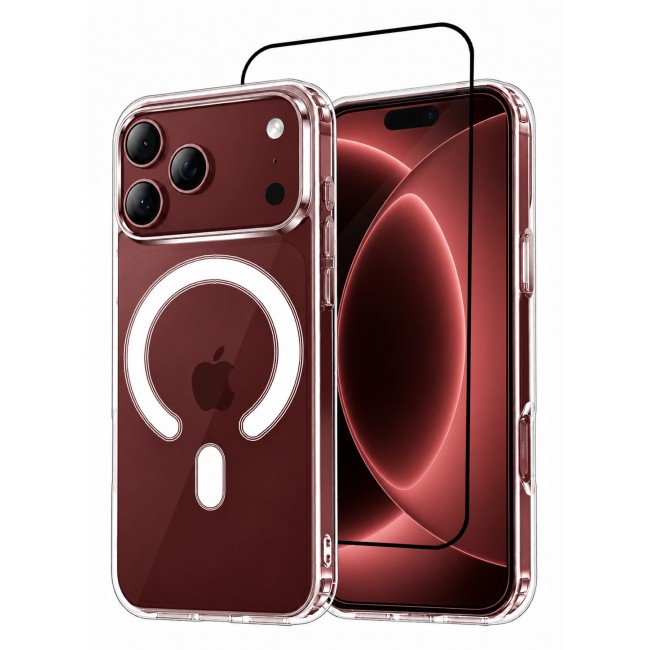 CATANES 2 Pack Clear Magnetic Case for iPhone 18 Pro Max - Transparent Shockproof Protective Cover with MagSafe Compatibility
