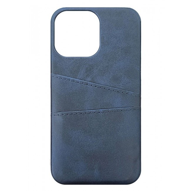CATANES iPhone 15 Pro Max 2Packs Case Cover Leather with Card Holder for Men Women Phone Case with 3D Screen Protector - Blue