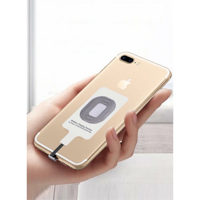 CATANES iPhone 7 Plus Wireless Charging Receiver 5V 800mAh Wireless Charger Adapter Plug and Play Fast Charging Qi Receiver