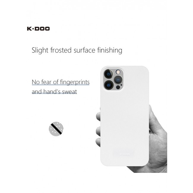 KZDOO Air Skin Case Ultra Slim Back Cover Skin for iphone 12 Pro Max Frosted Anti Slip Full Coverage Clear