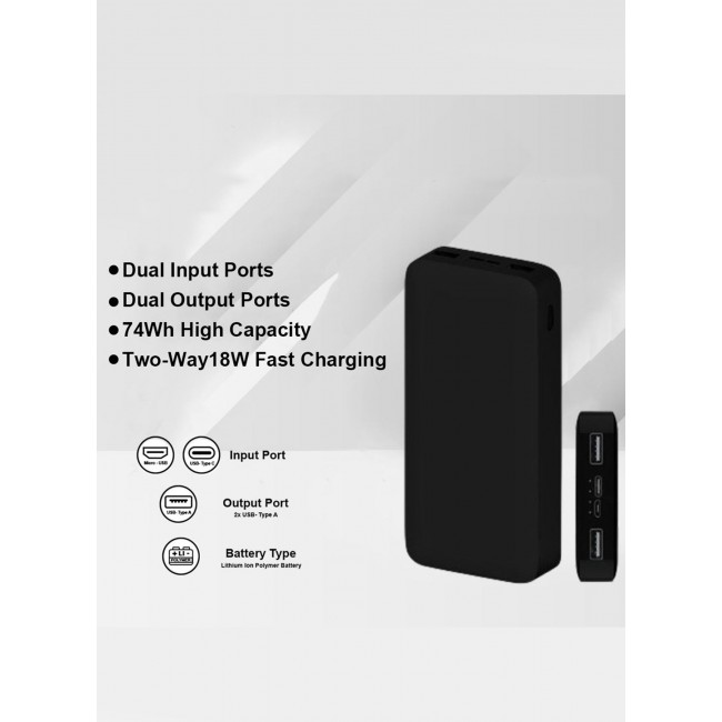 CATANES 20000mAh Power Bank Portable Charger,18W High Capacity, External Battery Pack Compatible with Smart Devices