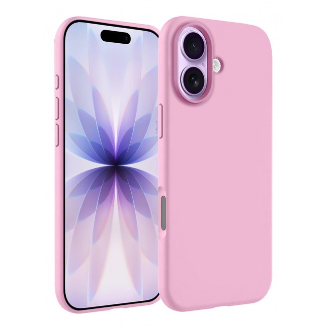 CATANES 2 Packs Silicone Protective Phone Case for iPhone 17 - Soft Anti-Scratch Microfiber Lining Ultra Slim Drop Protection Phone Cover with 3D Screen Protector - Pink