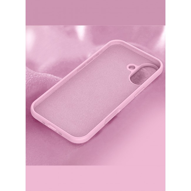 CATANES 2 Packs Silicone Protective Phone Case for iPhone 17 - Soft Anti-Scratch Microfiber Lining Ultra Slim Drop Protection Phone Cover with 3D Screen Protector - Pink