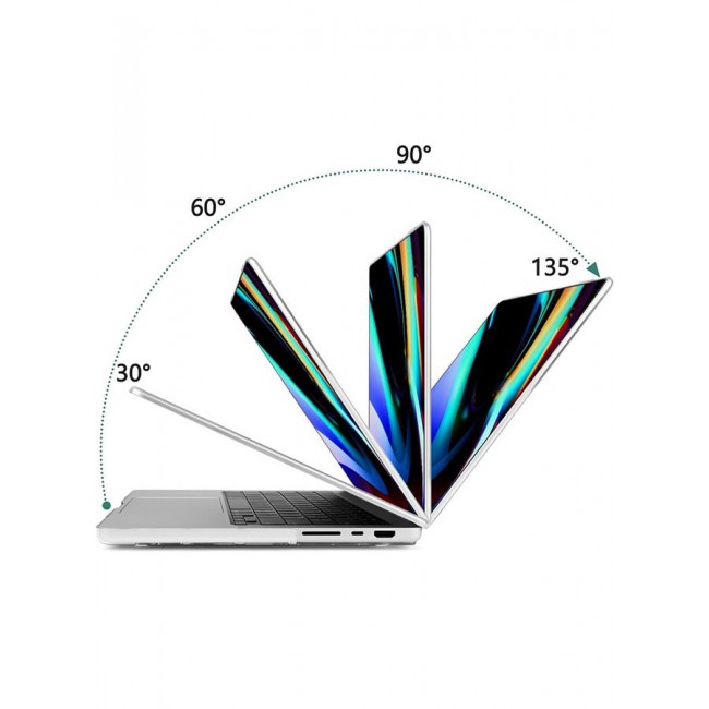 CATANES MacBook Air 16.2 Inch Case (2023 2022 2021 Release) Models A2485 / A2780 Plastic Hard Shell Case Clear