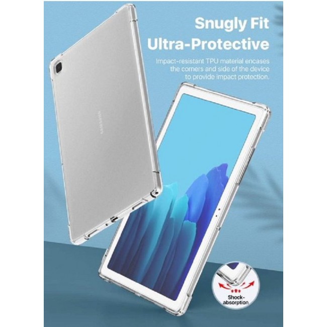 CATANES Samsung Galaxy Tab A7 10.4 inch (2020) Clear Soft TPU Back Case Shockproof Reinforced Corners Transparent Cover Compatible with Models SM-T500 / SM-T505