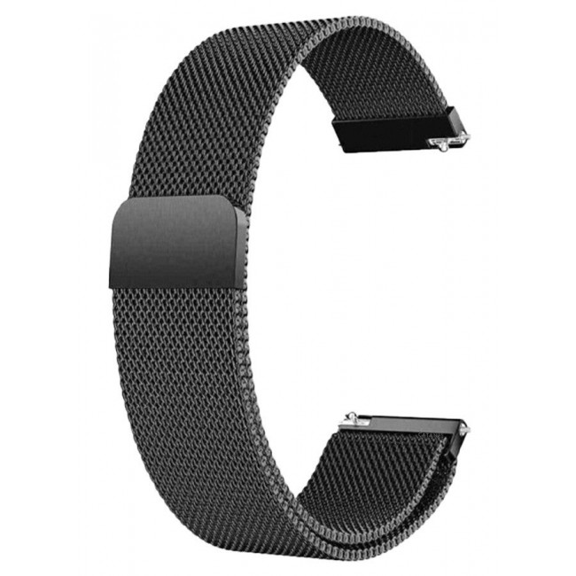CATANES (for Huawei GT4 22mm) Milanese Strap, Adjustable Stainless Steel Band Men and Women Mesh Loop Magnetic Clasp Replacement Band Black