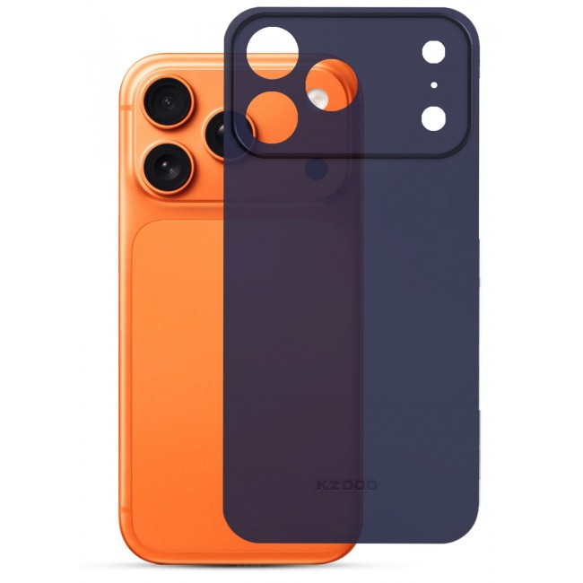 KZDOO 2 Packs Air Skin Case Cover for Apple iPhone 17 Pro Max - Sturdy Back Cover - Durable Thin Case - Drop Protection Cover with 3D Screen Protector - Blue