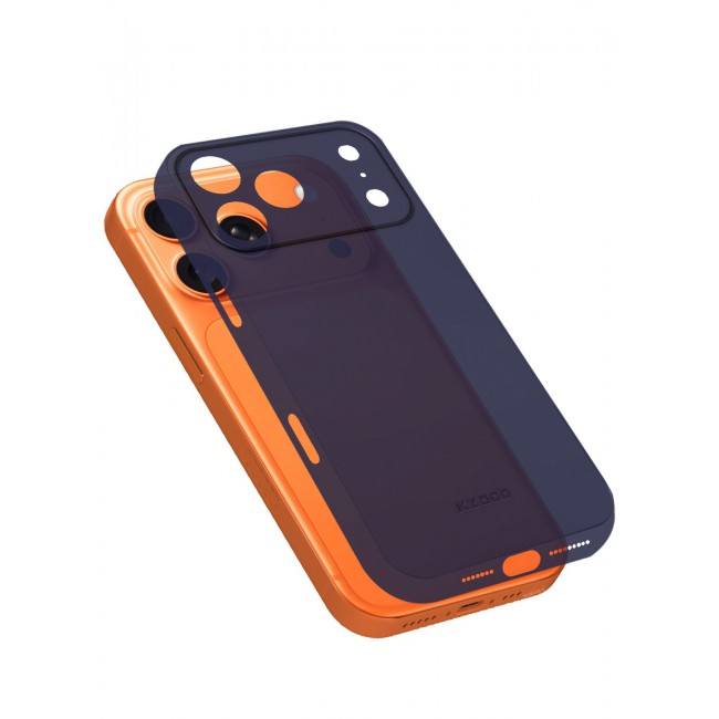 KZDOO 2 Packs Air Skin Case Cover for Apple iPhone 17 Pro Max - Sturdy Back Cover - Durable Thin Case - Drop Protection Cover with 3D Screen Protector - Blue