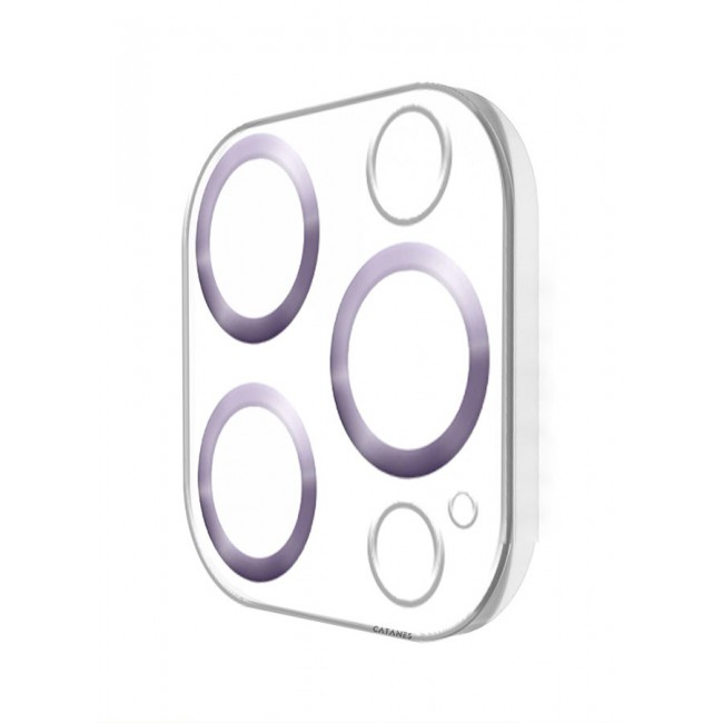 CATANES iPhone 14 Pro Camera Lens Protector Tempered Glass 9H Hardness Ultra HD Anti-Scratch Easy to Install Case Friendly Full Coverage Guard Light Purple