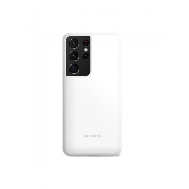 KZDOO Samsung Galaxy S21 Ultra Case Slim Thin Air Skin Full Coverage Protective Case Sturdy Durable Thin Case Drop Protection Case Cover Transparent White