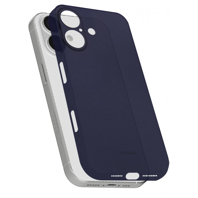 KZDOO ( for iPhone 16 ) Ultra Thin Case Cover Air Skin Series Back Cover Sturdy Durable Case Drop Protection Cover - Transparent Blue