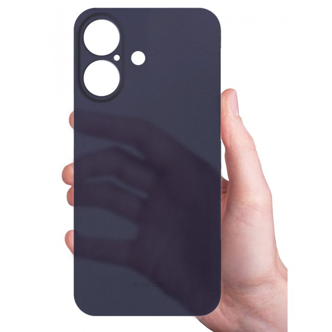 KZDOO ( for iPhone 16 ) Ultra Thin Case Cover Air Skin Series Back Cover Sturdy Durable Case Drop Protection Cover - Transparent Blue