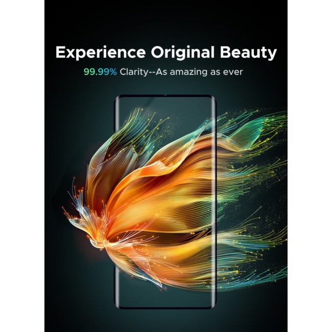 CATANES 2 PACK Screen Protector Compatible with Huawei Mate 40 Pro Plus Curved Tempered Glass , Case Friendly 9H Hardness Anti-Scratch High Definition Clear Film Black Side