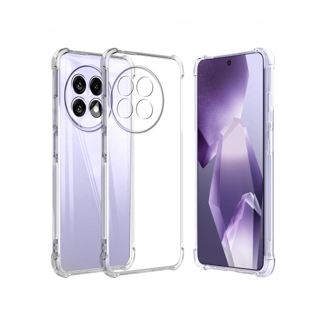 CATANES TPU Gorilla Case Cover for OnePlus ACE 5 PRO 5G, Phoce Cover with Reinforced Corner Bumper Camera Protection Slim Fit Shockproof Flexible - Clear