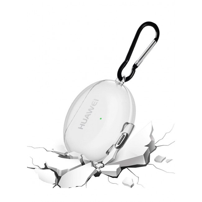CATANES Huawei 4i Freebuds Case Earbuds Soft TPU Protective Crystal Clear Transparent Case Cover