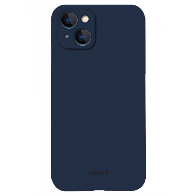 KZDOO iPhone 14 Plus Case Air Skin Series Ultra Slim Frosted Anti Slip Back Cover Full Coverage Camera Lens Protection 6.7 inch Blue