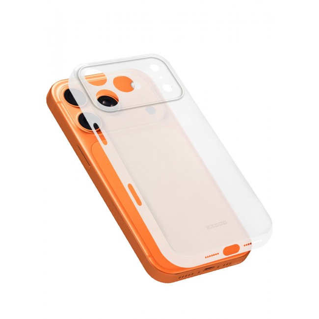 KZDOO Air Skin Case Cover for Apple iPhone 17 Pro Max - Sturdy Back Cover - Durable Thin Case - Drop Protection Cover - Frosted Clear