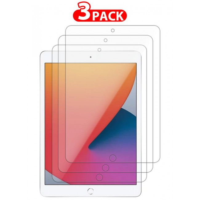 CATANES 3 Packs For Apple iPad 10.2 Screen Protector 9H Hardness Tempered Glass Scratch Resistant HD Display Screen Protector