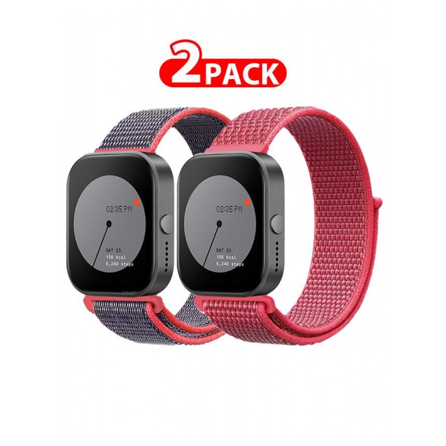 CATANES (for Nothing Watch Pro 22mm) 2 Pack Nylon Strap,Quick Release Bands for Women Men Sport Wristband Strap