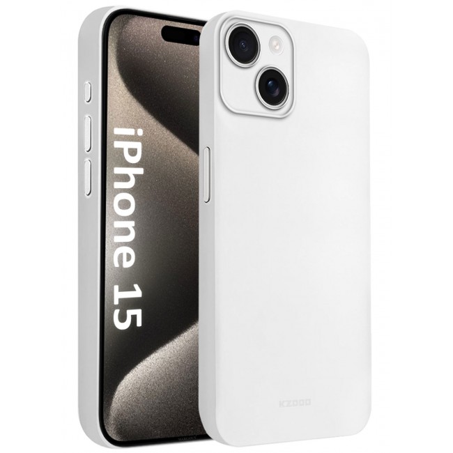 KZDOO ( for iPhone 15 ) Ultra Thin Case Cover Air Skin Series Back Cover Sturdy Durable Case Drop Protection Cover - Transparent Clear