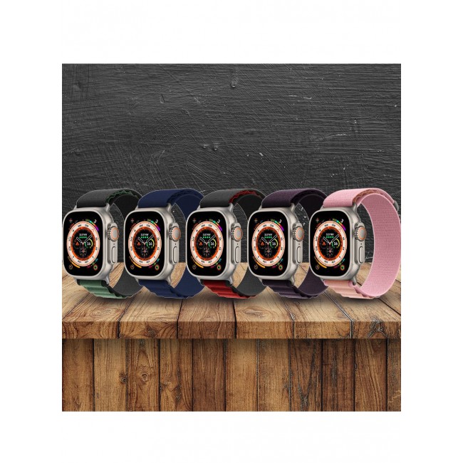 CATANES 5 Pack For Apple Watch Band 49mm 45mm 44mm 42mm Alpine Loop Band Women Men Adjustable with Metal G-Hook Strap for iWatch Ultra Series SE 8/7/6/5/4/3/2/1 Multicolour
