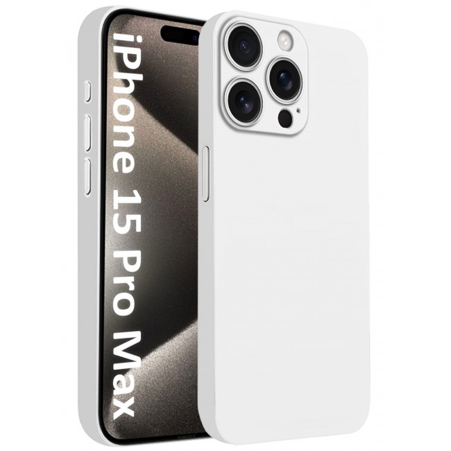 CATANES (for iPhone 15 Pro Max) Case Cover Air Skin Series Back Cover Sturdy Durable Thin Case Drop Protection Cover - Transparent White