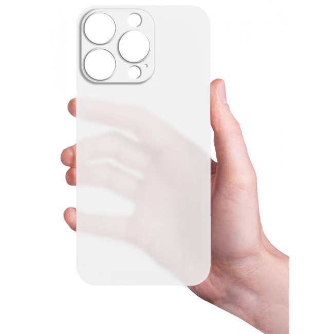 CATANES (for iPhone 15 Pro Max) Case Cover Air Skin Series Back Cover Sturdy Durable Thin Case Drop Protection Cover - Transparent White