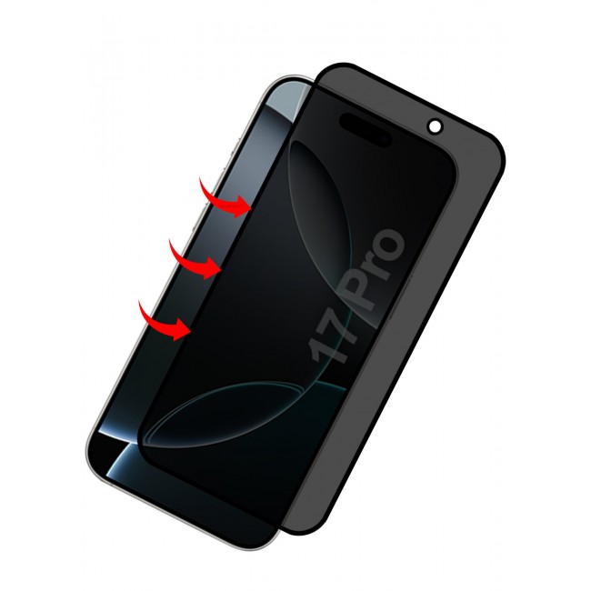 CATANES 3 PCS of Premium Privacy Screen Protector for iPhone 17 Pro, Anti-Spy Tempered Glass HD Clear View Easy Installation