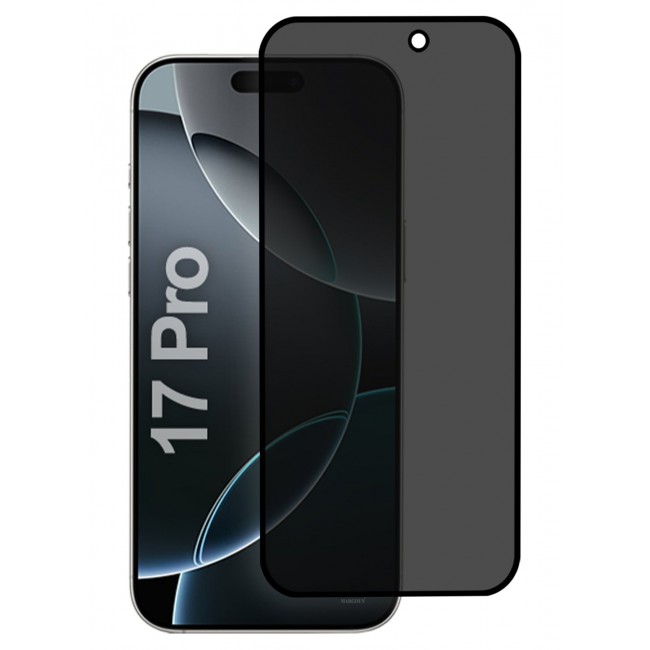 CATANES Premium 3D Privacy Screen Protector for iPhone 17 Pro, Anti-Spy Tempered Glass HD Clear View Easy Installation