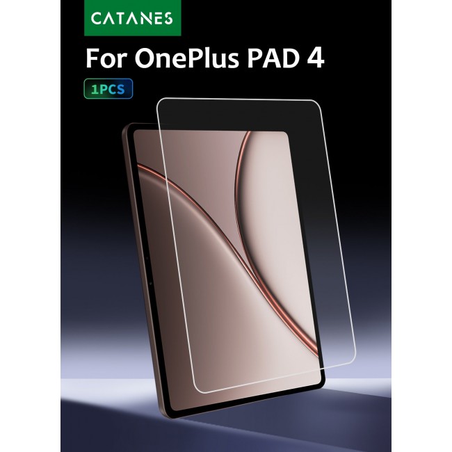 CATANES Screen Protector for OnePlus Pad 4 (13.2 Inch, 2026 Release), 9H Hardness Tempered Glass, Ultra-HD Clarity & Anti-Fingerprint Coating, Scratch Resistant & Case Friendly Screen Guard