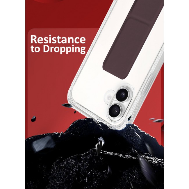 CATANES ( for iPhone 16 Plus ) Case with Phone Grip and Expanding Stand, Kickstand Fully Protective Cover with Phone Grip Holder