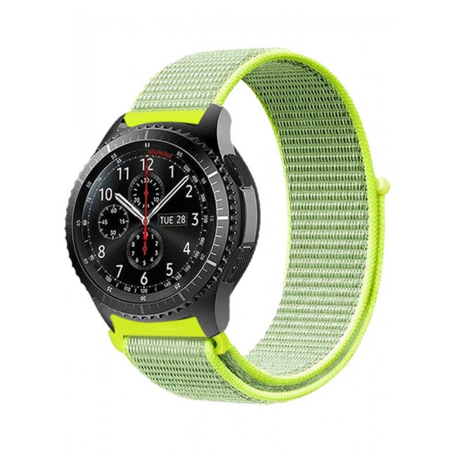 CATANES 22mm Nylon Strap,Compatible with Huawei GT/Huawei GT2 (46mm) /Huawei GT2 Pro/Samsung Galaxy Watch (46mm) and Galaxy Watch 3 (45mm) Sport Wristband Strap Light Green