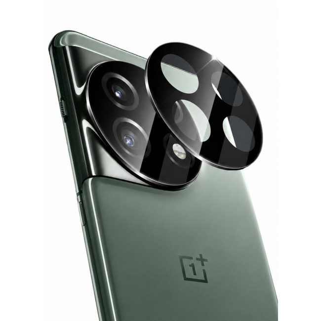 CATANES Camera Lens Protector Glass Film for OnePlus 11, 9H HD Camera Lens Guard, Scratch Resistant Protective Cover - Black