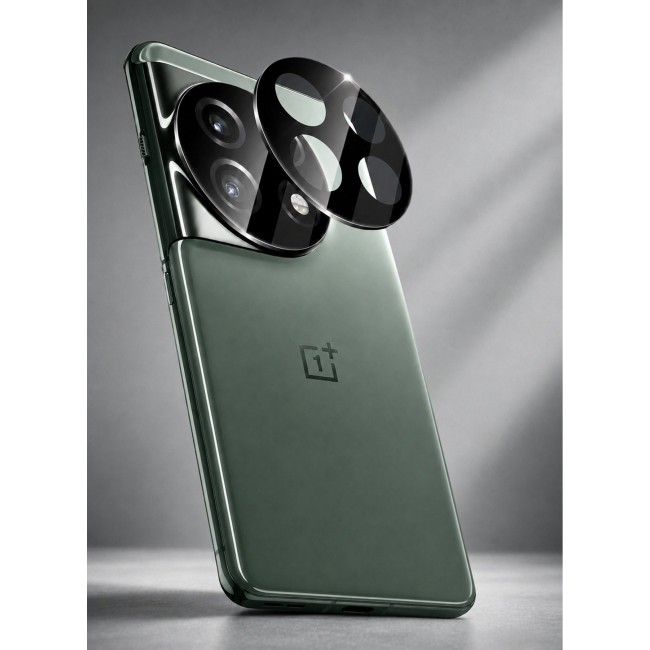 CATANES Camera Lens Protector Glass Film for OnePlus 11, 9H HD Camera Lens Guard, Scratch Resistant Protective Cover - Black