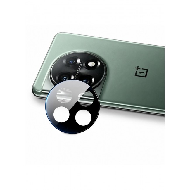 CATANES Camera Lens Protector Glass Film for OnePlus 11, 9H HD Camera Lens Guard, Scratch Resistant Protective Cover - Black
