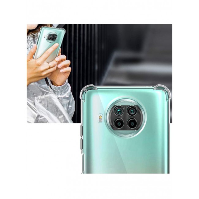 CATANES Xiaomi Redmi Note 9 Pro 5G Case Cover Clear Protective TPU Four Corners Cover Transparent Soft Case