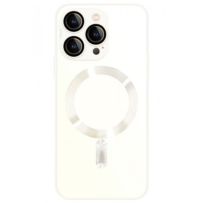 CATANES 3 Packs For iPhone 13 Pro Case and 2 Screen Protectors With MagSafe Built In High Grade TPU Material White