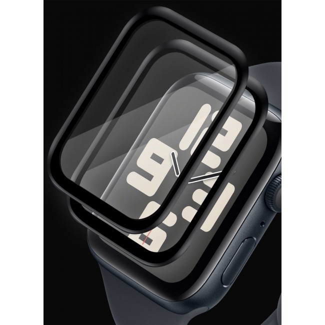 CATANES 2-Pack Tempered Glass Screen Protector for Apple Watch 44mm Series 7 – 9H Anti-Scratch Ultra-Thin Protective Film Cover Clear Color