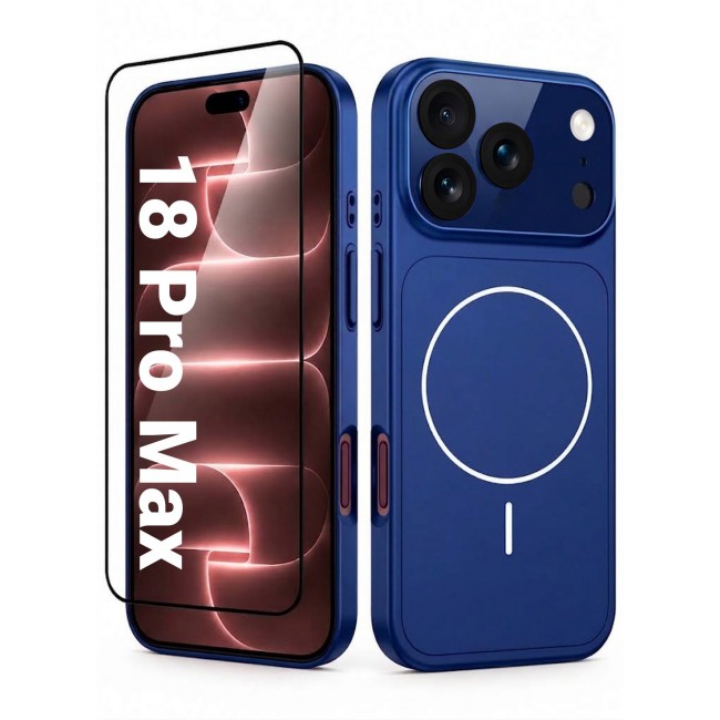 CATANES 2 Pack MagSafe Compatible Case for iPhone 18 Pro Max, Protective Bumper with Drop Protection & Lens Cover - Dark Blue