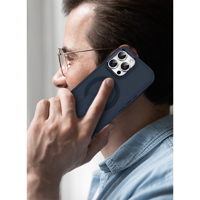 CATANES ( for iPhone 16 Pro Max ) Case Magnetic Kickstand Cover with Screen Camera Protection Support Wireless Charging Cover Midnight Blue