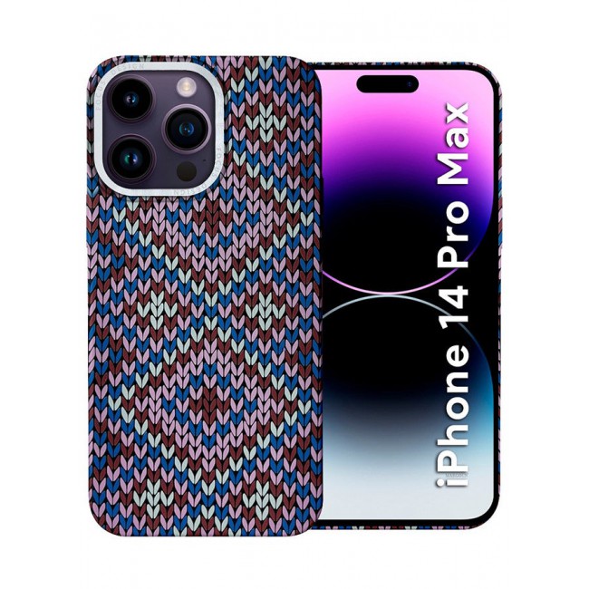 CATANES iPhone 14 Pro Max Case Cover with a Caseless Feel, Aramid Fiber Woven - Purple