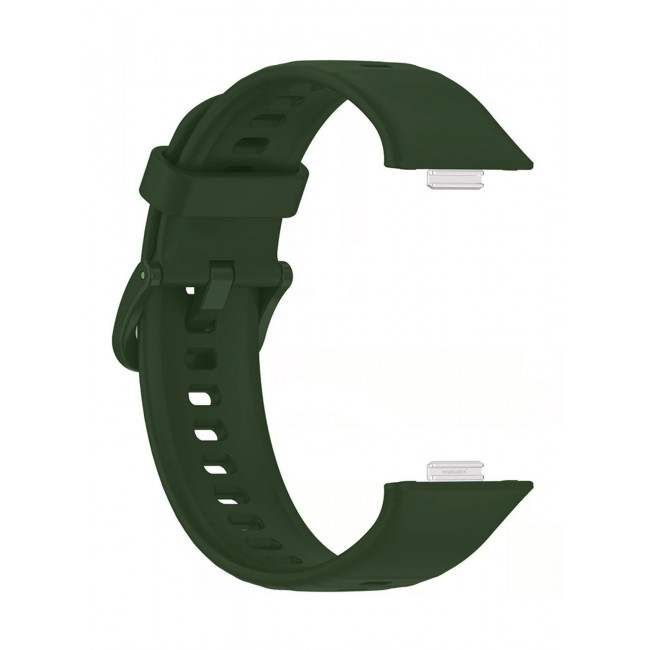 CATANES Wristband for Huawei Watch Fit 3/Fit 4/Fit 4 Pro Bands, Silicone Bracelet Quick Release Arm Band, Replacement Smartwatch Band Quick Release Sport Strap - Dark Green