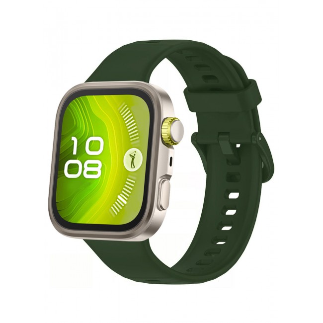 CATANES Wristband for Huawei Watch Fit 3/Fit 4/Fit 4 Pro Bands, Silicone Bracelet Quick Release Arm Band, Replacement Smartwatch Band Quick Release Sport Strap - Dark Green
