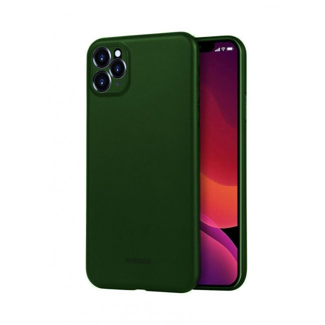 KZDOO Air Skin Case Ultra Slim Back Cover Skin for iphone 11 Pro Frosted Anti Slip Full Coverage Green