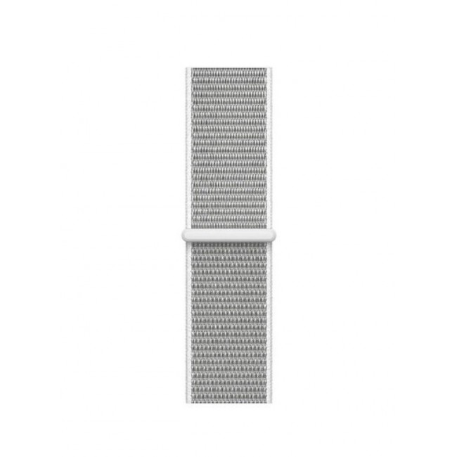 CATANES ( Nylon Sport Loop Band for Apple Watch 38mm 40mm 41mm ) Compatible with iWatch Series 7/SE/6/5/4/3/2/1 Seashell Light Grey Color