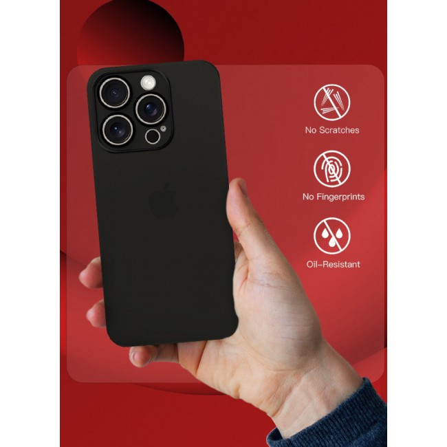 CATANES (for iPhone 15 Pro Max) Case Cover Air Skin Series Back Cover Sturdy Durable Thin Case Drop Protection Cover Transparent Dark Black