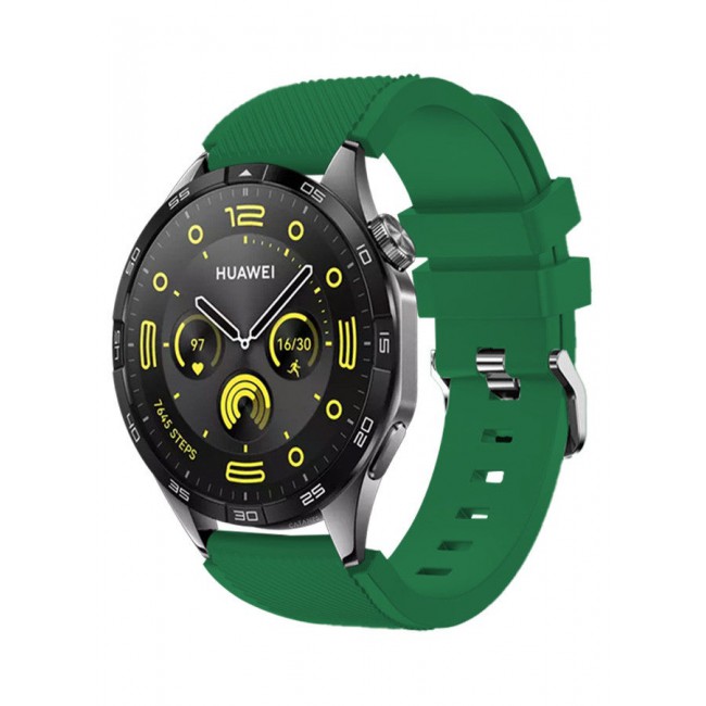 CATANES (for Huawei GT4 22mm) Silicone Strap,Sport Wristband Strap Adjustable Silicone Sport Band Green